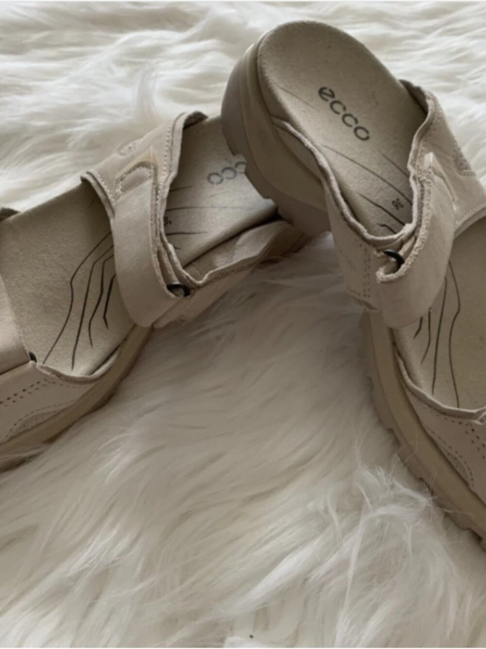 Ecco Summer Wedge Slipper Size 6 US Women